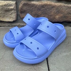 Crocs Women’s 9 Men’s 7 Lavender Lilac Classic Crush Sandal 207670 Platform